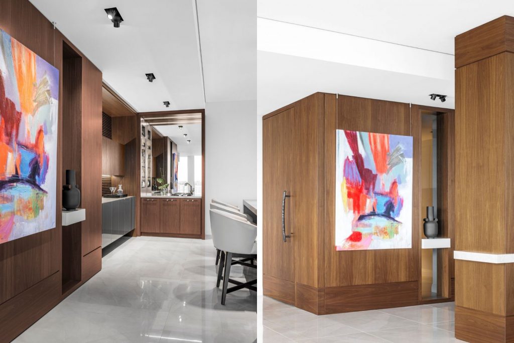 View of Penthouse Interior Design by Oliver Cloutier Interiors