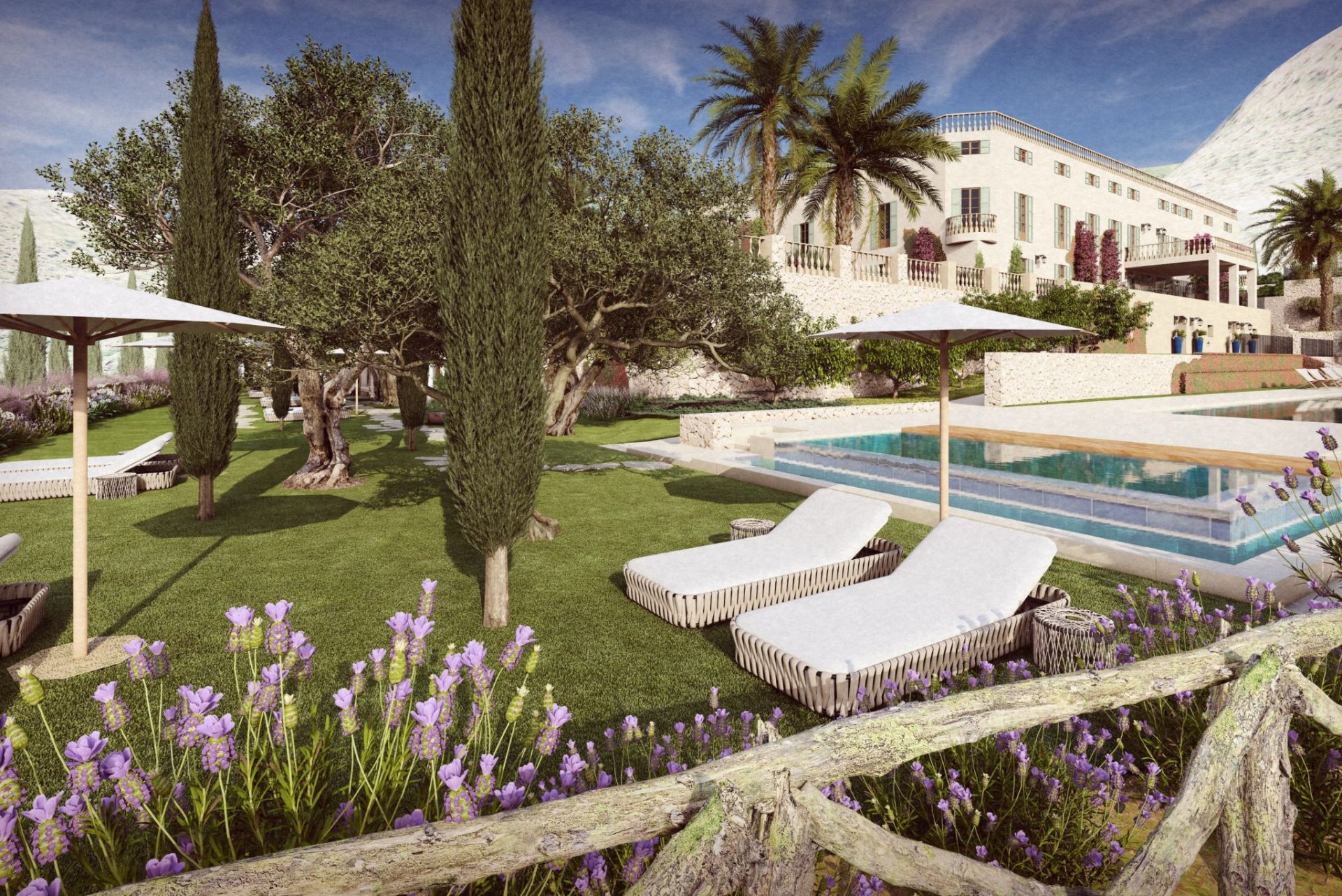 Best Luxury Landscape Architecture for Son Bunyola Hotel